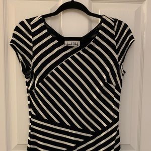 Joseph Ribkoff black & white dress…..size 8…..EUC!!